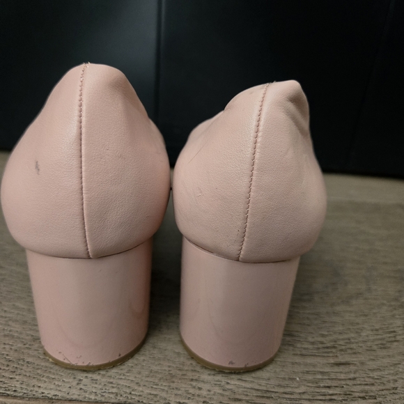 Matt & Nat ABELIA Pink Blossom Smooth Vegan Leather pumps Mirrored Heel 10 - Picture 10 of 12